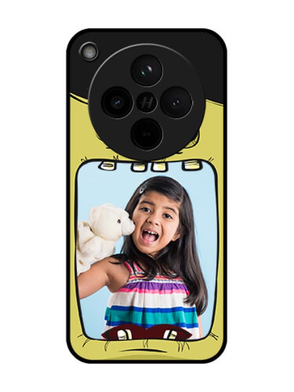 Custom Find X8 5G Custom Glass Phone Case - Cartoon Monster Back Case Design