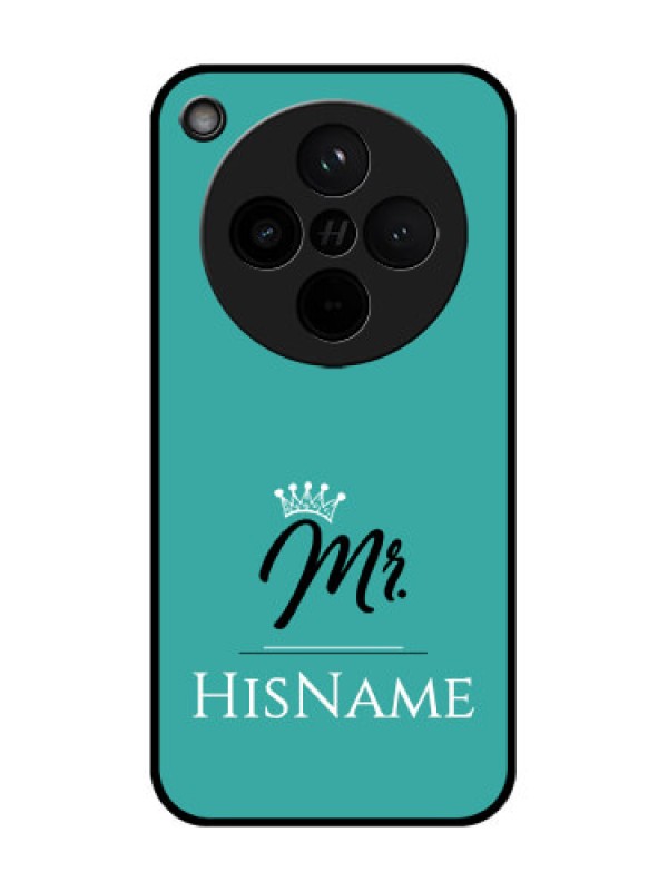 Custom Find X8 5G Custom Glass Phone Case - Mr With Name Design