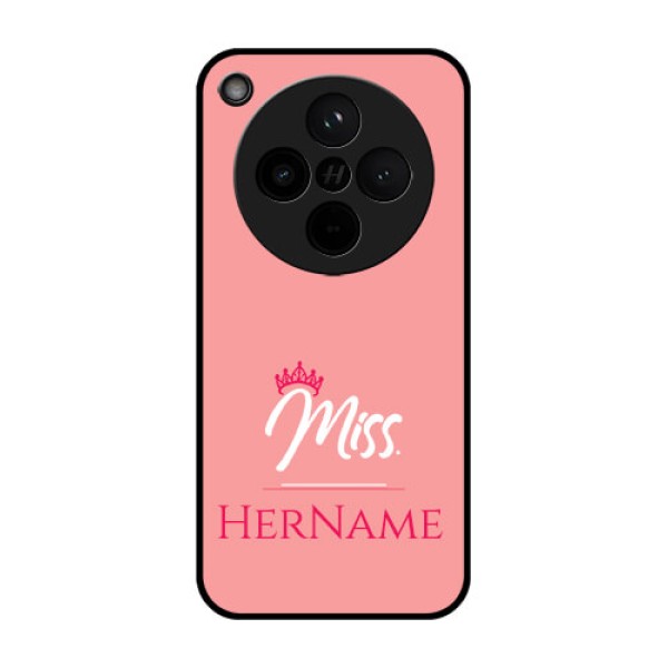 Find X8 5G Custom Glass Phone Case - Mrs With Name Design