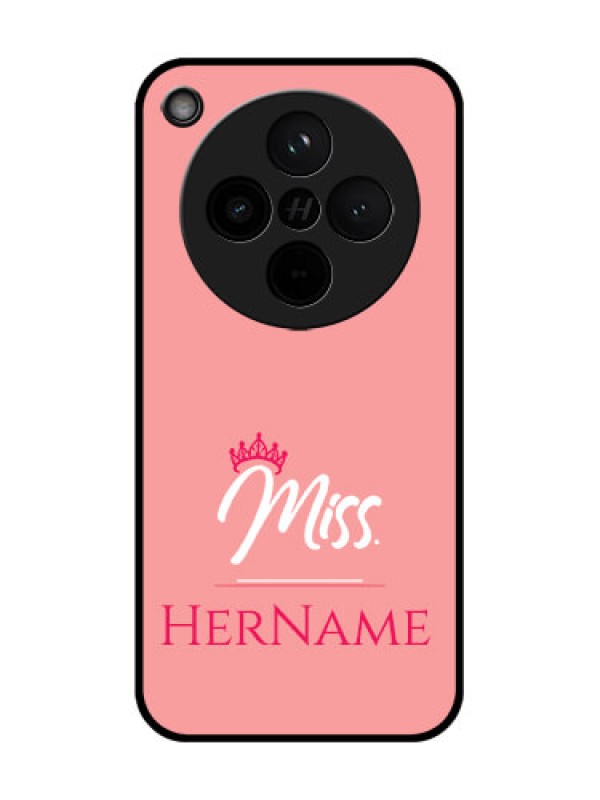 Custom Find X8 5G Custom Glass Phone Case - Mrs With Name Design