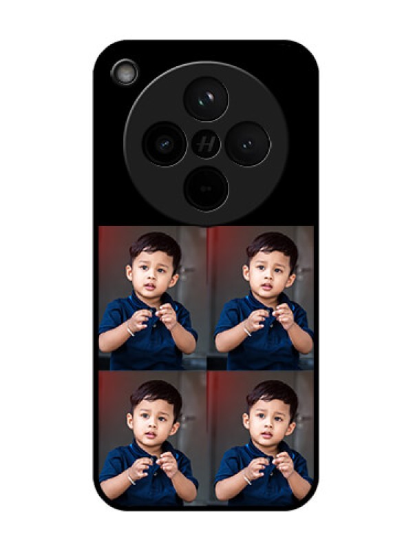 Custom Find X8 5G Custom Glass Phone Case - 4 Image Holder Design