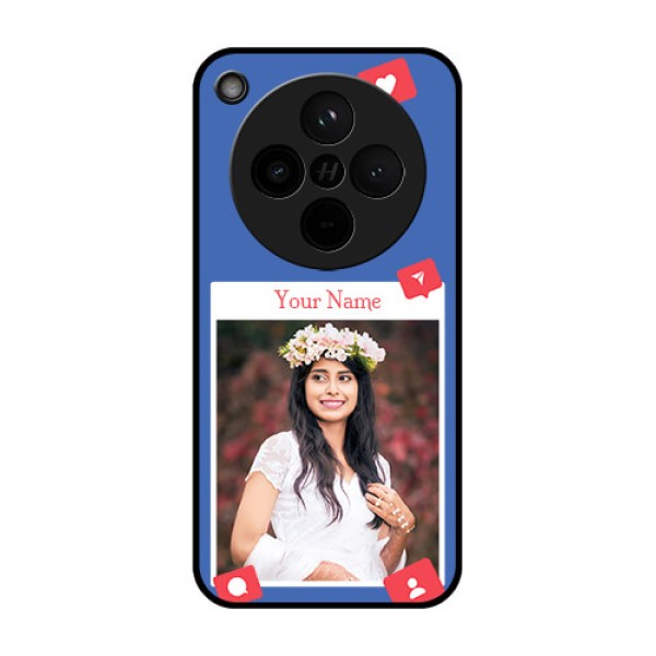 Find X8 5G Custom Glass Phone Case - Like Share And Comment Design Find X8 5G Custom Glass Phone Case - Like Share And Comment Design