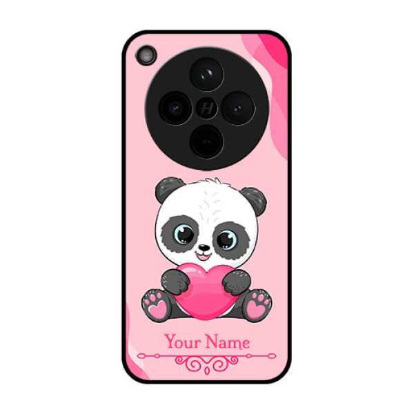 Find X8 5G Custom Glass Phone Case - Cute Panda Design Find X8 5G Custom Glass Phone Case - Cute Panda Design