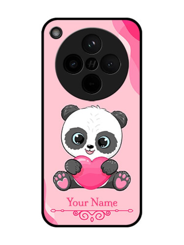 Custom Find X8 5G Custom Glass Phone Case - Cute Panda Design