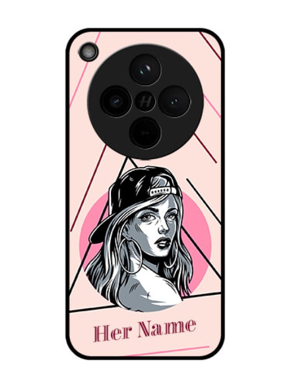 Custom Find X8 5G Custom Glass Phone Case - Rockstar Girl Design