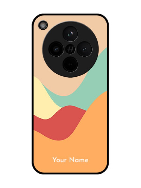 Custom Find X8 5G Custom Glass Phone Case - Ocean Waves Multi - Colour Design