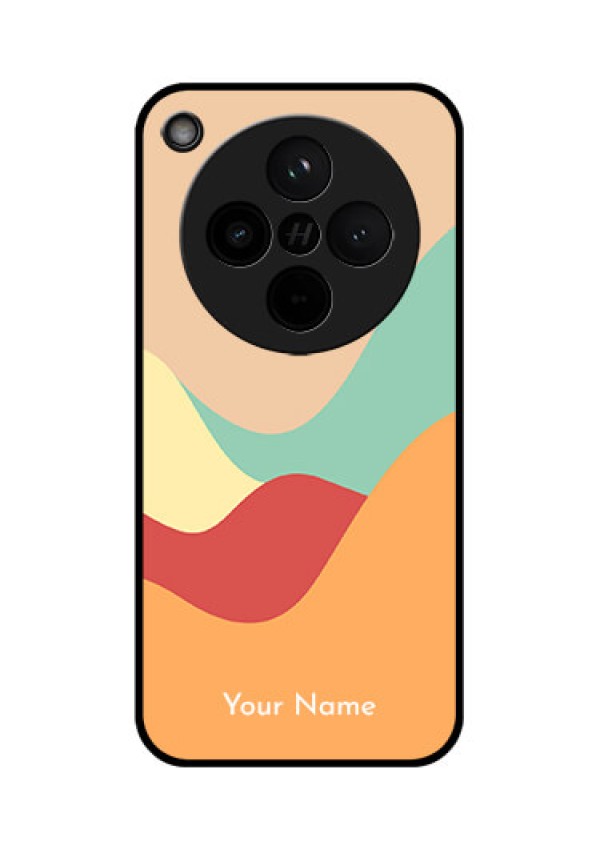 Find X8 5G Custom Glass Phone Case - Ocean Waves Multi - Colour Design