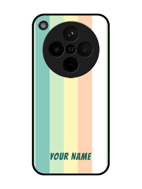 Custom Find X8 5G Custom Glass Phone Case - Multi - Colour Stripes Design