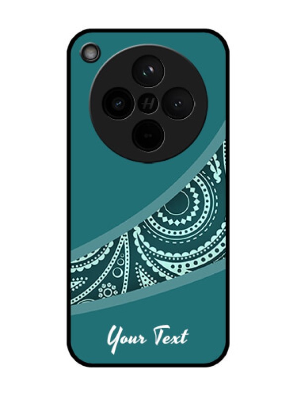 Custom Find X8 5G Custom Glass Phone Case - Semi Visible Floral Design