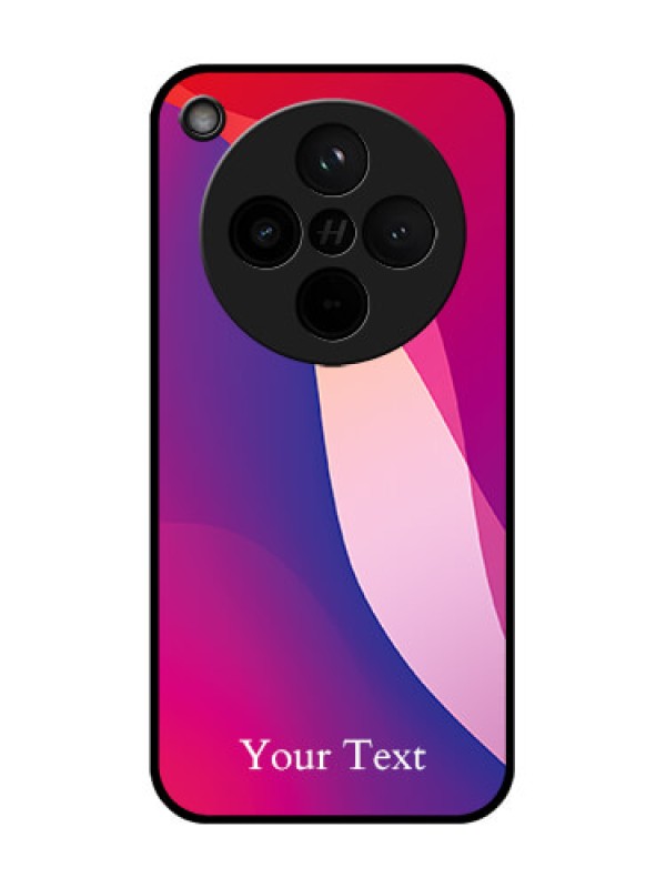 Custom Find X8 5G Custom Glass Phone Case - Digital Abstract Overlap Design