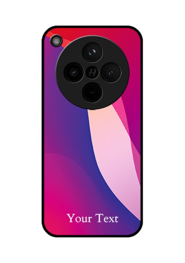 Find X8 5G Custom Glass Phone Case - Digital Abstract Overlap Design