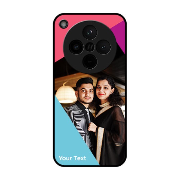 Find X8 5G Custom Glass Phone Case - Stacked Triple Colour Design Find X8 5G Custom Glass Phone Case - Stacked Triple Colour Design