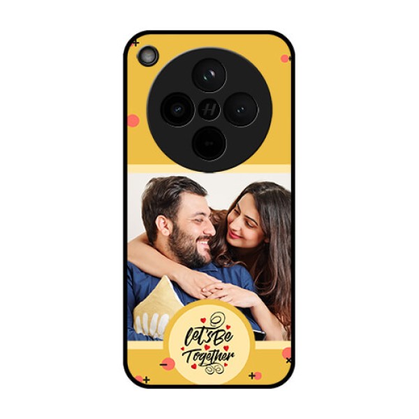 Find X8 5G Custom Glass Phone Case - Lets Be Together Design
