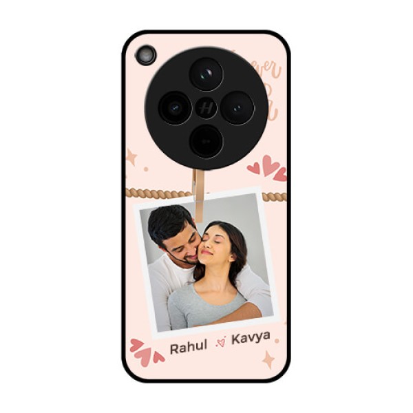 Find X8 5G Custom Glass Phone Case - Forever And Ever Love Design