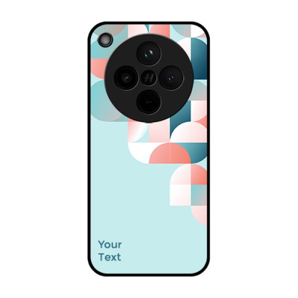 Find X8 5G Custom Glass Phone Case - Stylish Semi - Circle Pattern Design Find X8 5G Custom Glass Phone Case - Stylish Semi - Circle Pattern Design