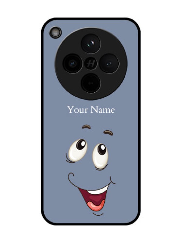 Custom Find X8 5G Custom Glass Phone Case - Laughing Cartoon Face Design