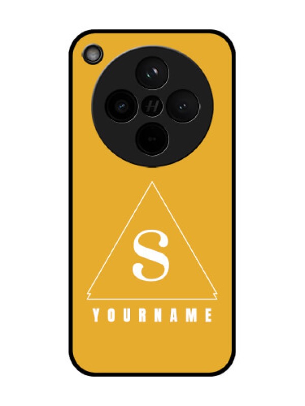 Custom Find X8 5G Custom Glass Phone Case - Simple Triangle Design