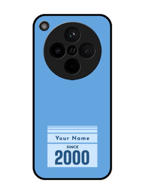 Custom Find X8 5G Custom Glass Phone Case - Custom Year Of Birth Design