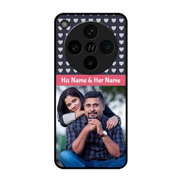 Find X8 Pro 5G Custom Glass Phone Case - Love Symbols Design