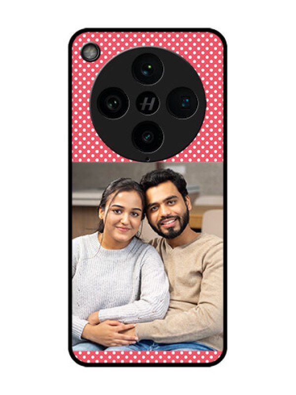 Custom Find X8 Pro 5G Custom Glass Phone Case - White Dotted Design