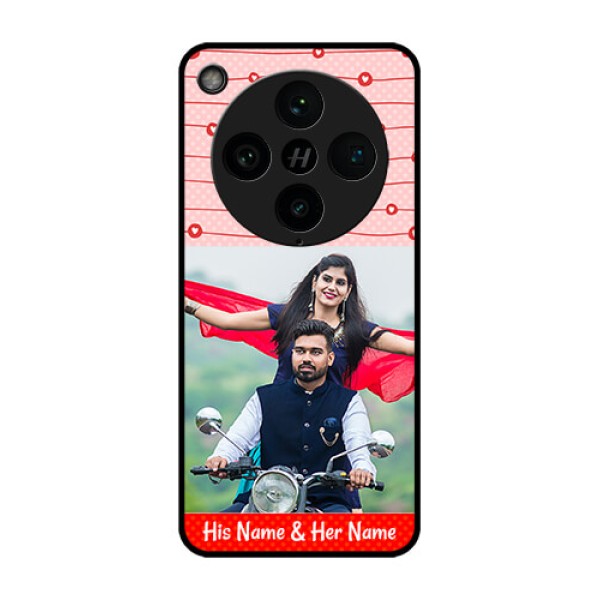 Find X8 Pro 5G Custom Glass Phone Case - Red Pattern Case Design Find X8 Pro 5G Custom Glass Phone Case - Red Pattern Case Design