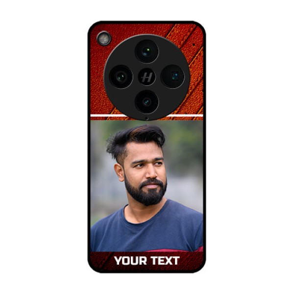 Find X8 Pro 5G Custom Glass Phone Case - Leather Phone Case Design