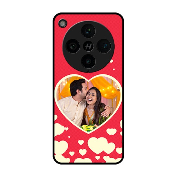 Find X8 Pro 5G Custom Glass Phone Case - Love Symbols Phone Cover Design