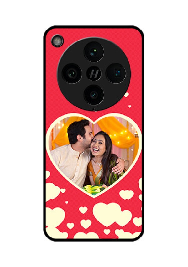 Find X8 Pro 5G Custom Glass Phone Case - Love Symbols Phone Cover Design