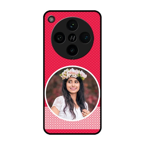 Find X8 Pro 5G Custom Glass Phone Case - Pink Color Pattern Design Find X8 Pro 5G Custom Glass Phone Case - Pink Color Pattern Design