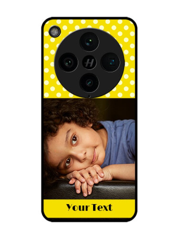 Custom Find X8 Pro 5G Custom Glass Phone Case - Bright Yellow Case Design