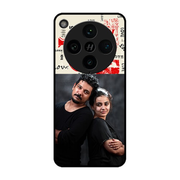 Find X8 Pro 5G Custom Glass Phone Case - Trendy Love Design Case