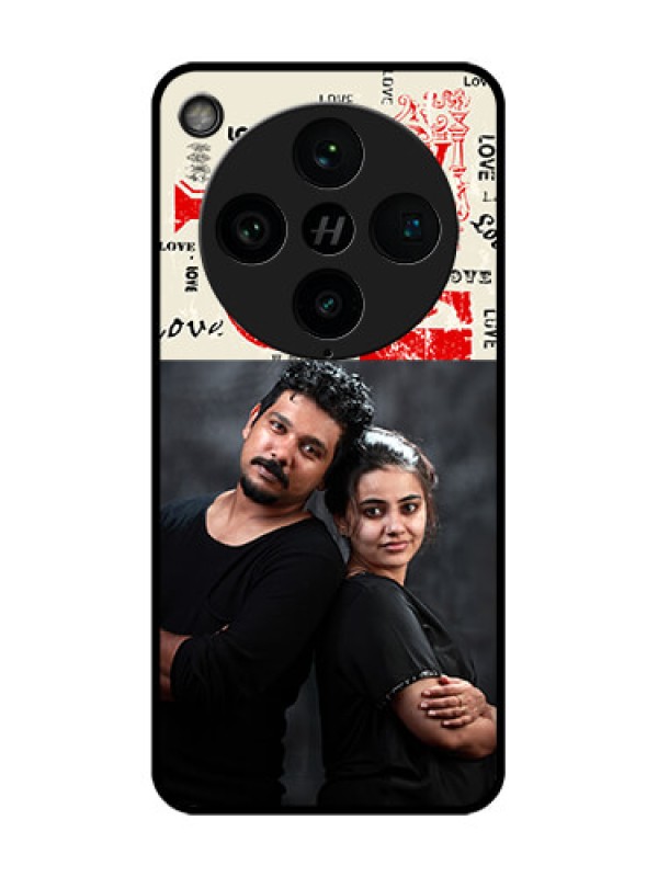 Custom Find X8 Pro 5G Custom Glass Phone Case - Trendy Love Design Case
