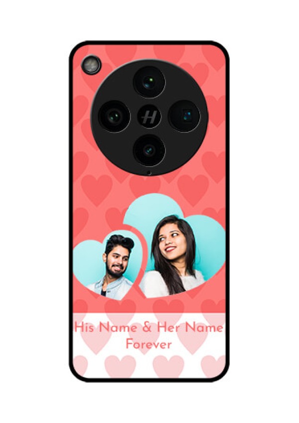 Find X8 Pro 5G Custom Glass Phone Case - Couple Pic Upload Design