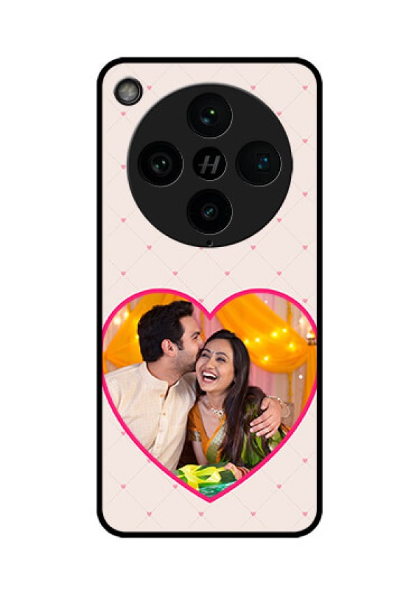 Find X8 Pro 5G Custom Glass Phone Case - Heart Shape Design