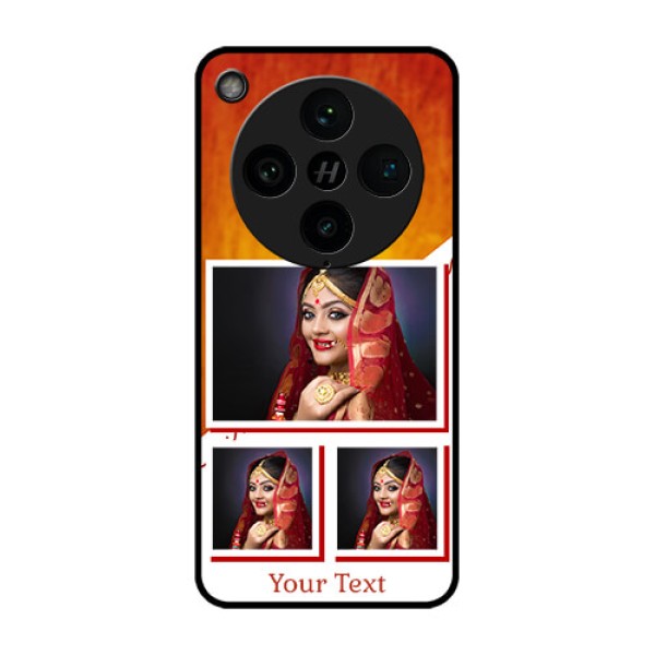 Find X8 Pro 5G Custom Glass Phone Case - Wedding Memories Design Find X8 Pro 5G Custom Glass Phone Case - Wedding Memories Design