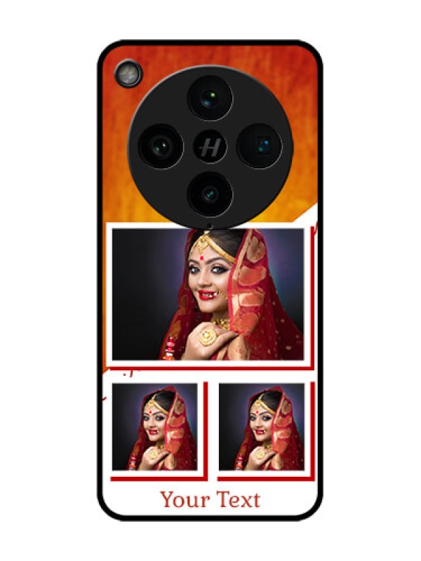 Custom Find X8 Pro 5G Custom Glass Phone Case - Wedding Memories Design