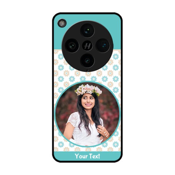Find X8 Pro 5G Custom Glass Phone Case - Beautiful Flowers Design