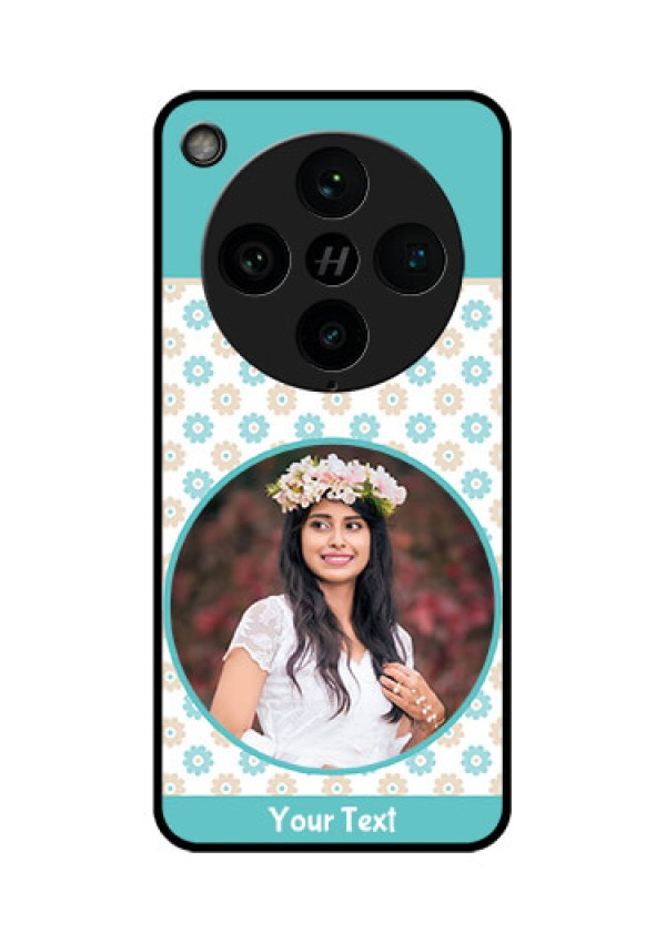 Find X8 Pro 5G Custom Glass Phone Case - Beautiful Flowers Design