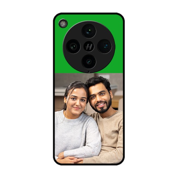 Find X8 Pro 5G Custom Glass Phone Case - Green Pattern Design Find X8 Pro 5G Custom Glass Phone Case - Green Pattern Design