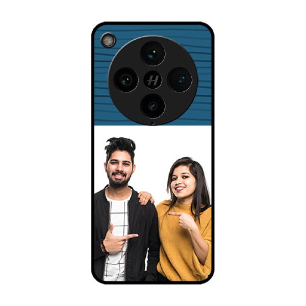 Find X8 Pro 5G Custom Glass Phone Case - Blue Pattern Cover Design Find X8 Pro 5G Custom Glass Phone Case - Blue Pattern Cover Design