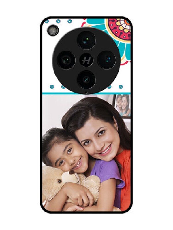 Custom Find X8 Pro 5G Custom Glass Phone Case - Flower Design