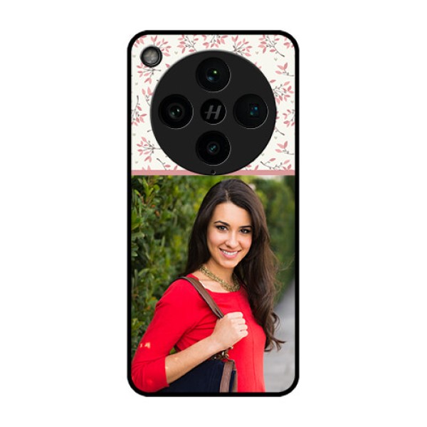 Find X8 Pro 5G Custom Glass Phone Case - Stunning Floral Design