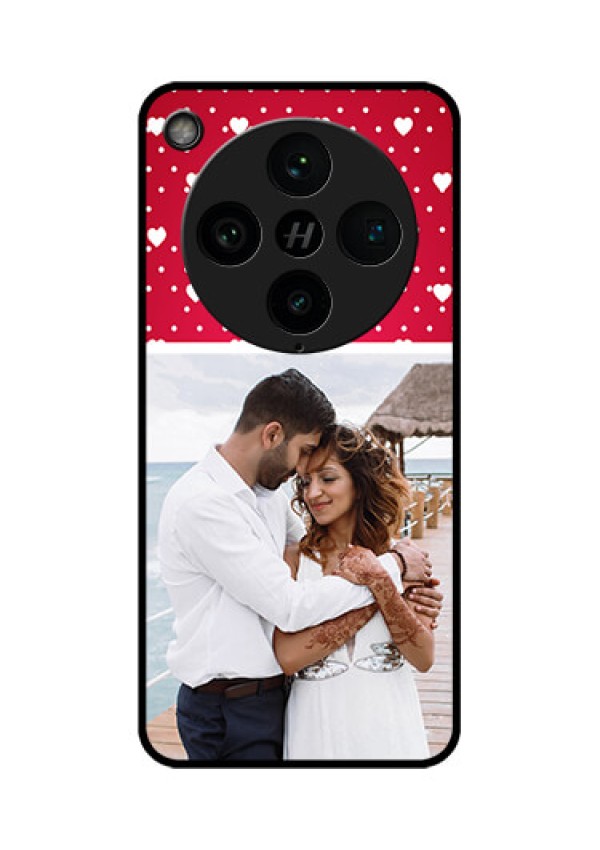 Find X8 Pro 5G Custom Glass Phone Case - Hearts Mobile Case Design