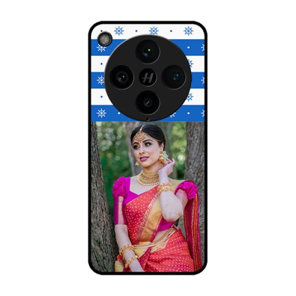 Find X8 Pro 5G Custom Glass Phone Case - Snow Pattern Design