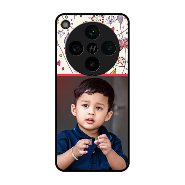 Find X8 Pro 5G Custom Glass Phone Case - Premium Floral Design