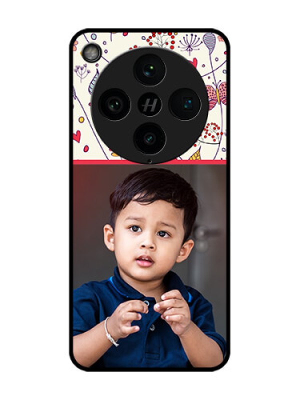 Custom Find X8 Pro 5G Custom Glass Phone Case - Premium Floral Design