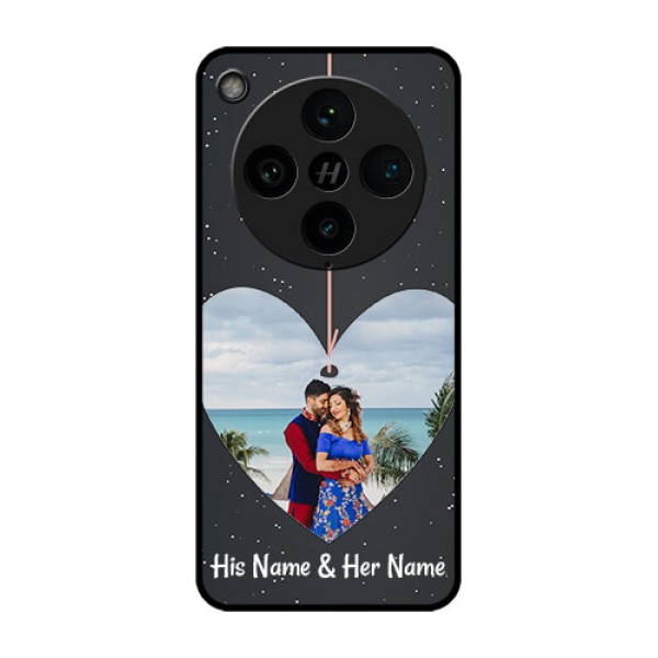 Find X8 Pro 5G Custom Glass Phone Case - Hanging Heart Design Find X8 Pro 5G Custom Glass Phone Case - Hanging Heart Design