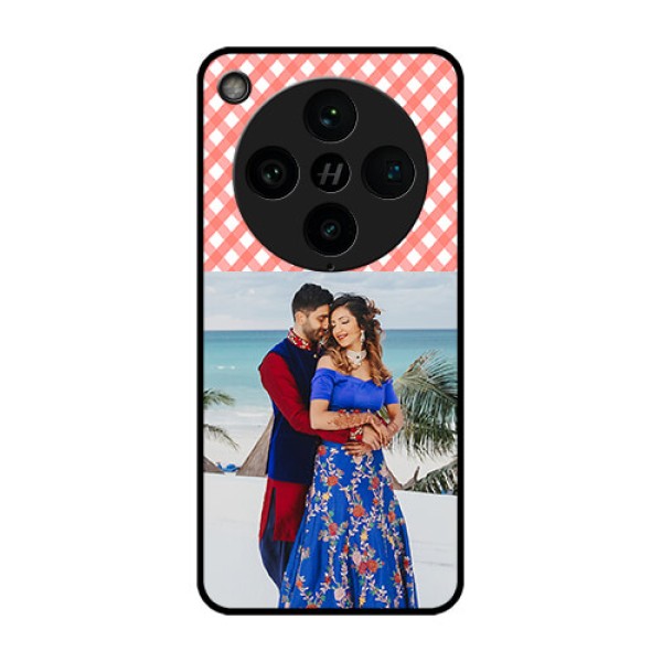 Find X8 Pro 5G Custom Glass Phone Case - Pink Pattern Design Find X8 Pro 5G Custom Glass Phone Case - Pink Pattern Design