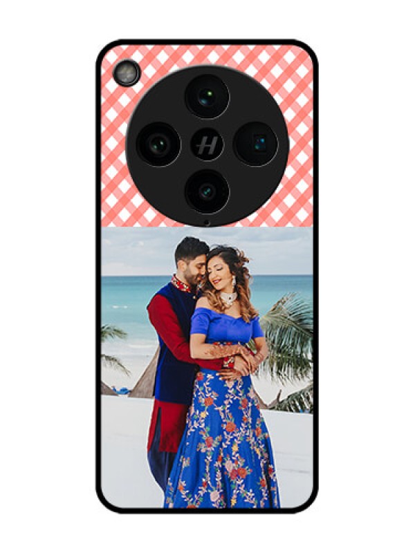 Custom Find X8 Pro 5G Custom Glass Phone Case - Pink Pattern Design