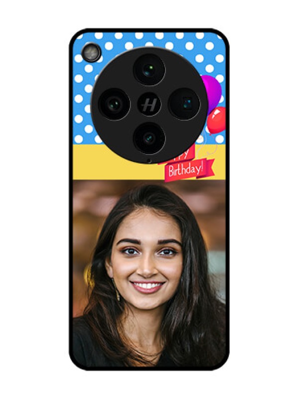 Custom Find X8 Pro 5G Custom Glass Phone Case - Happy Birthday Design